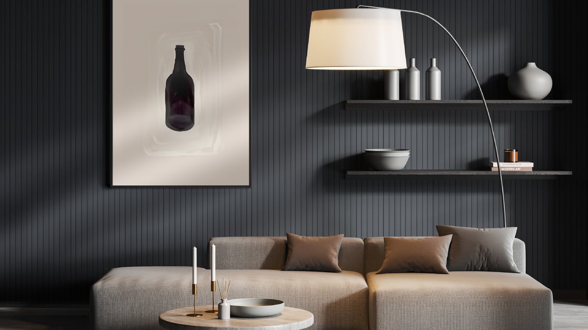 Ambiente Ripado Gris Grafito
