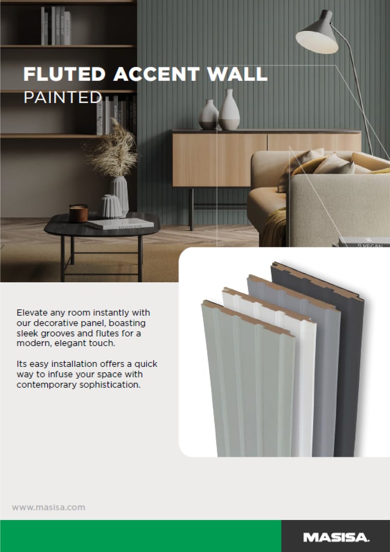 Fluted Accent Wall Painted