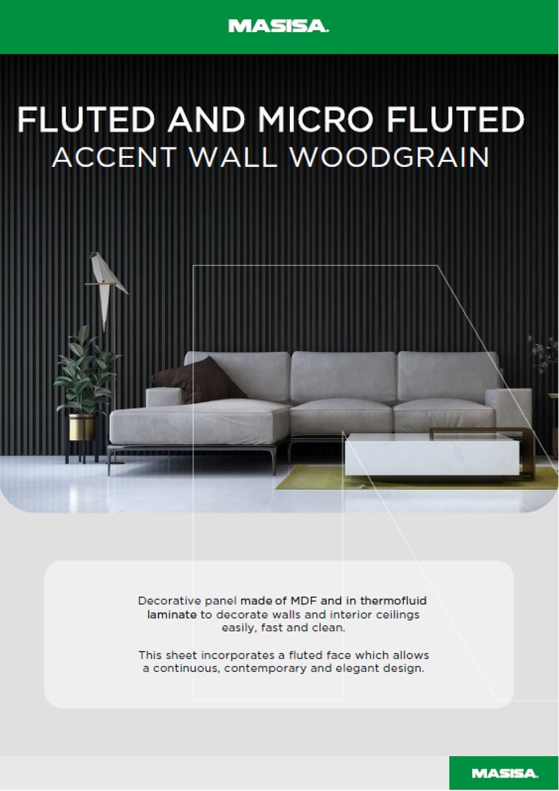 Fluted and Micro Fluted Accent Wall Woodgrain