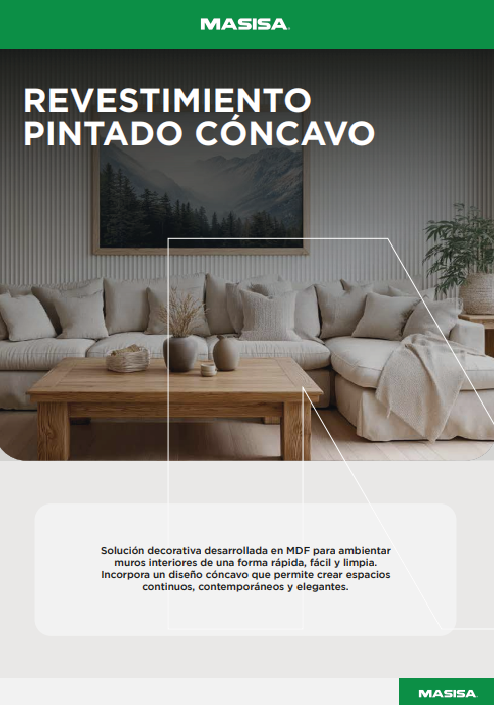 Revestimiento Pintado Cóncavo