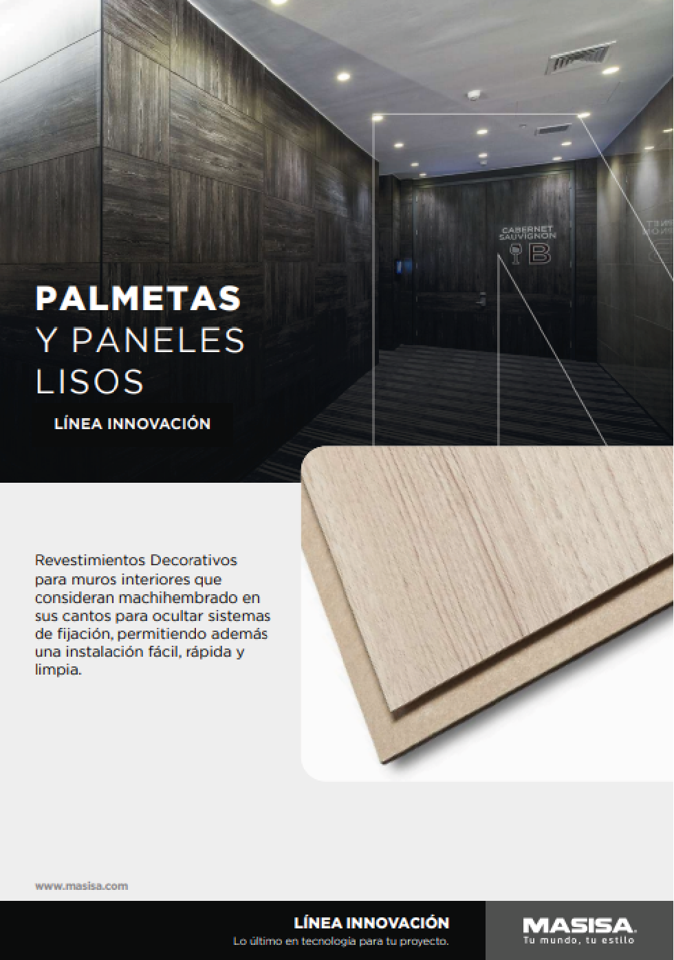 Revestimientos Palmetas y Paneles Lisos