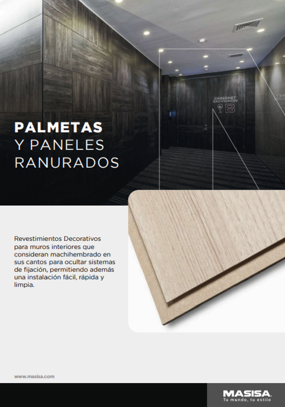 Revestimientos Palmetas y Paneles Ranurados