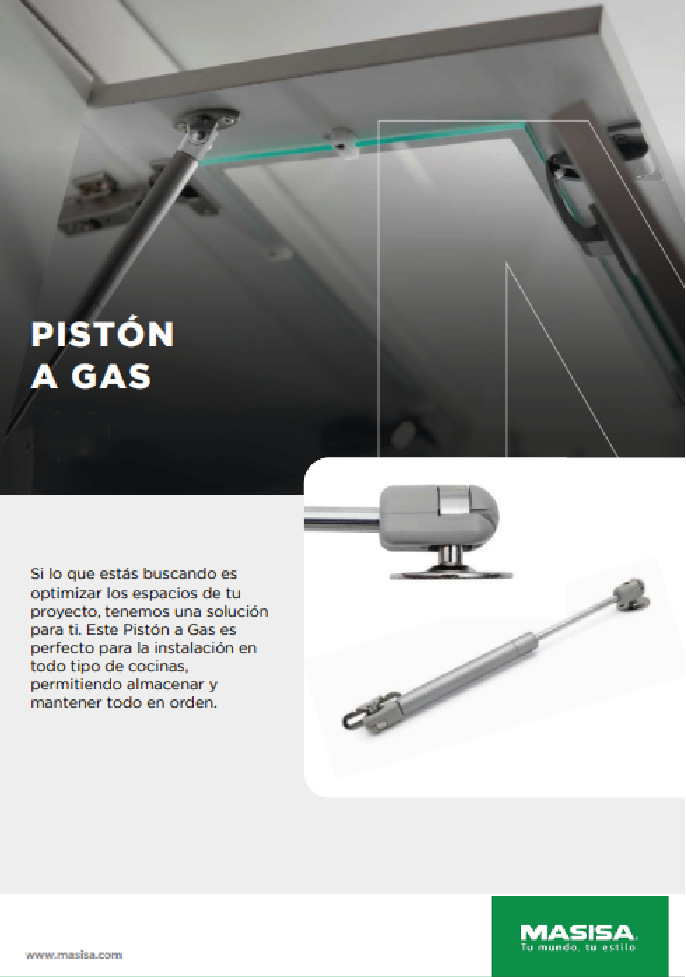 Pistón a gas