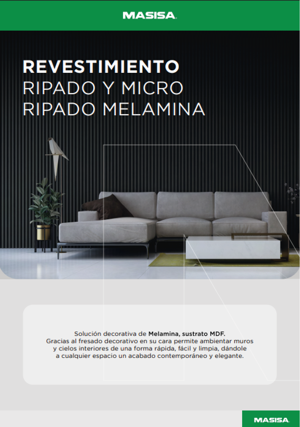Revestimientos Micro Ripados Melaminizados