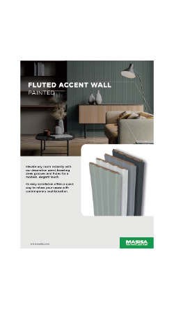 Painted Fluted Wall Coverings