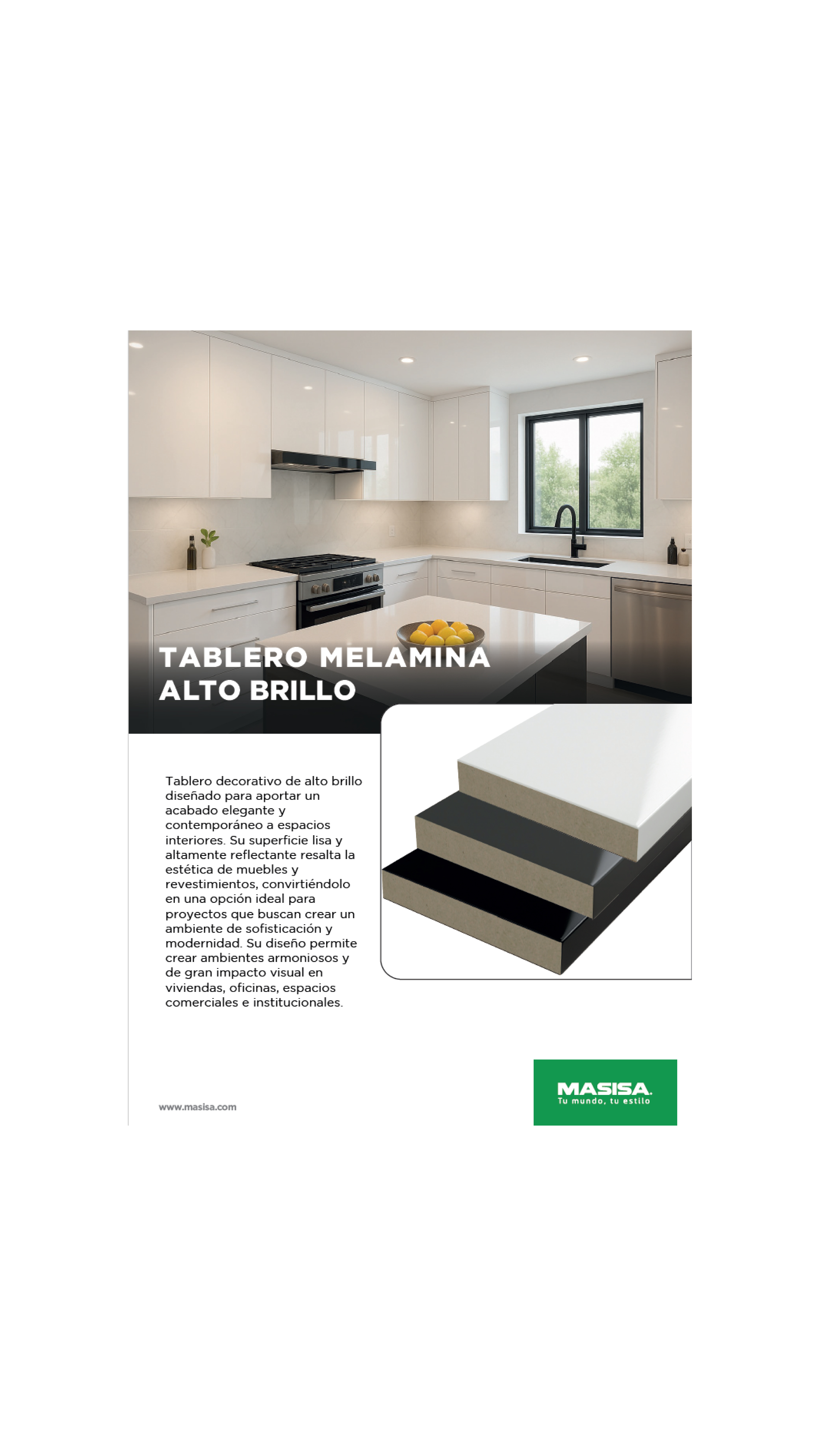 MDF Alto Brillo