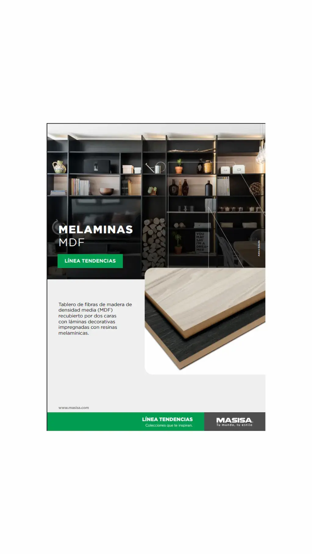 Melaminas MDF