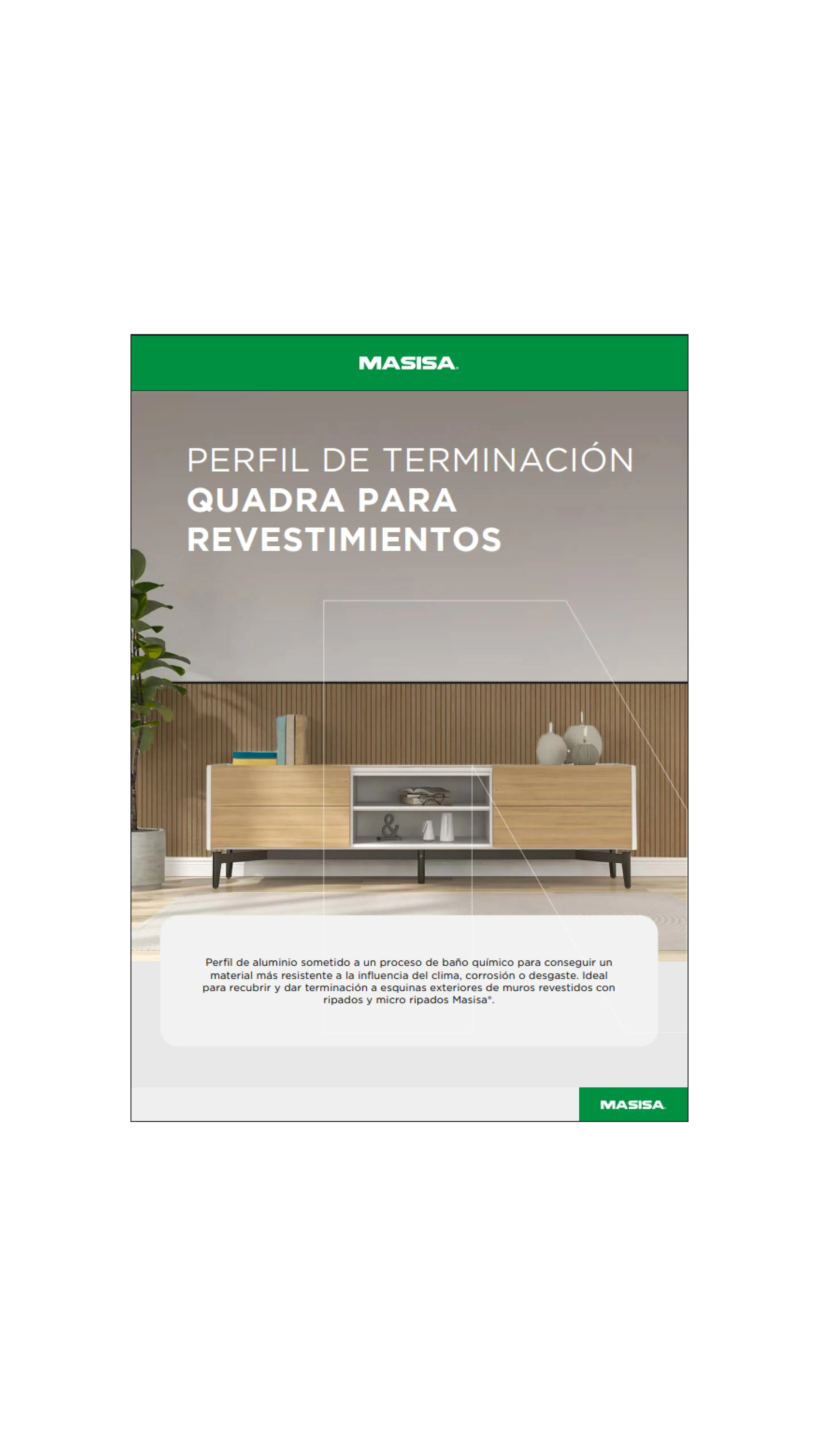 Perfil terminación Quadra