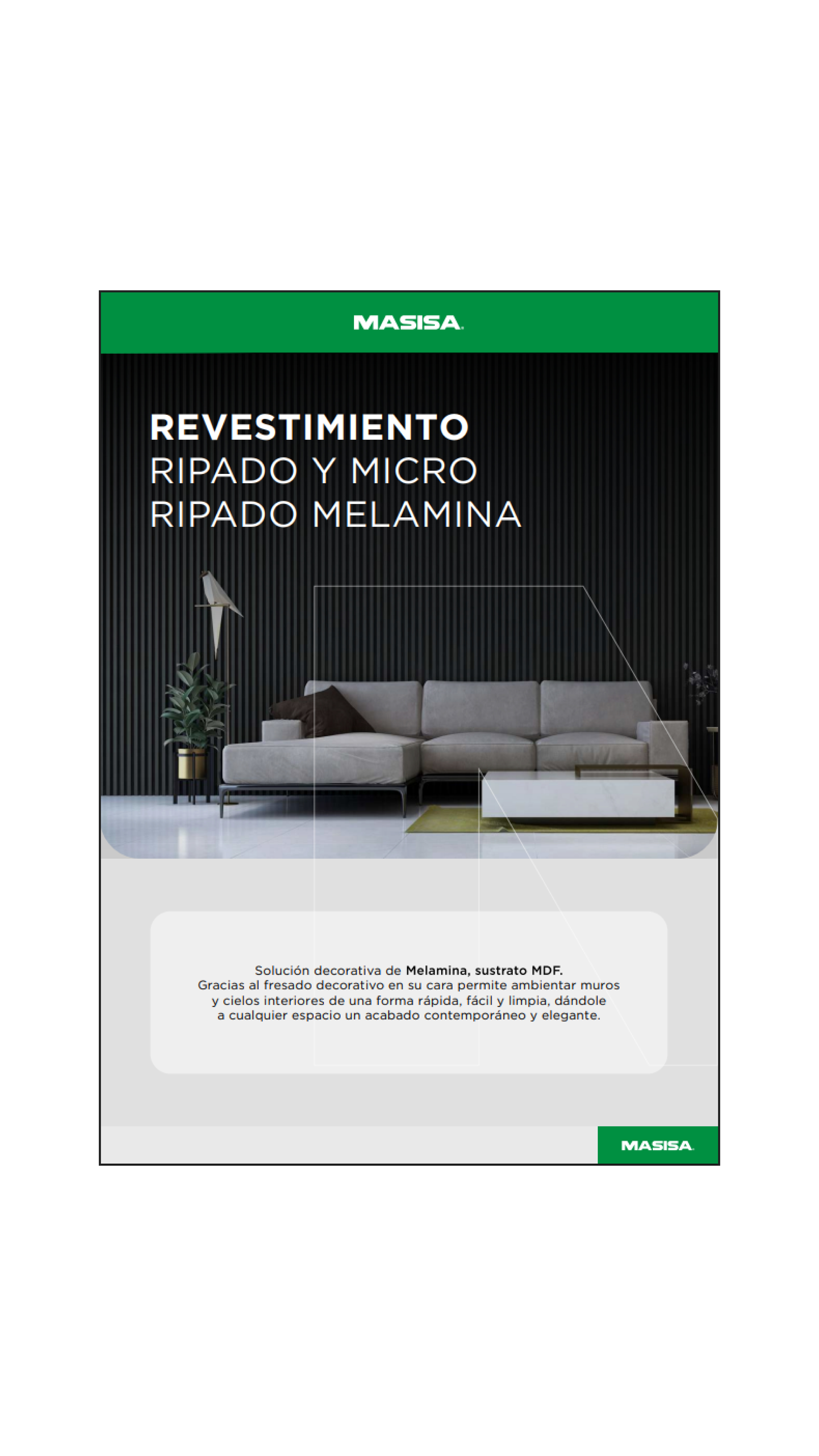 Revestimientos Micro Ripados Melaminizados