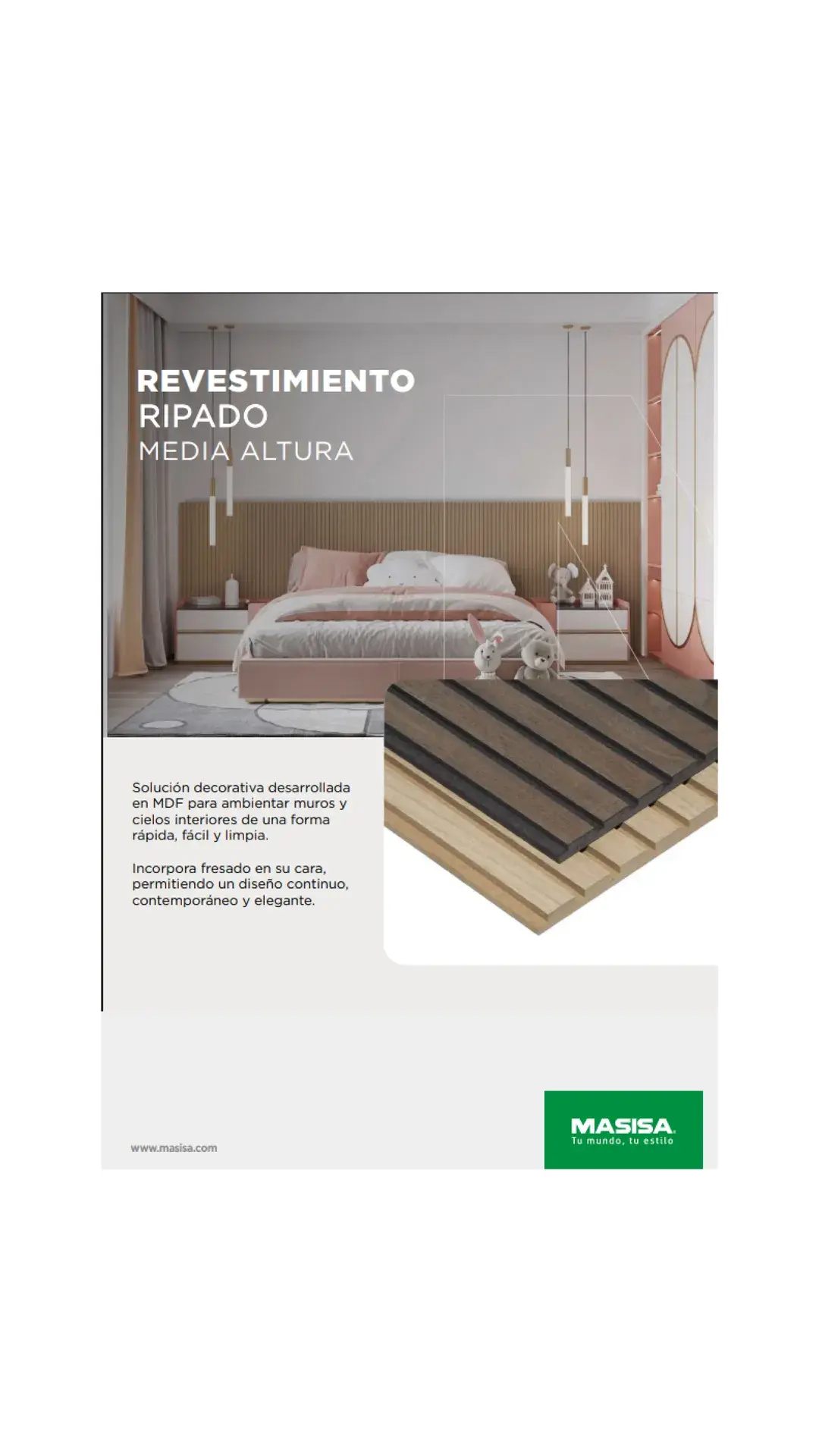 Revestimientos Ripado Media Altura