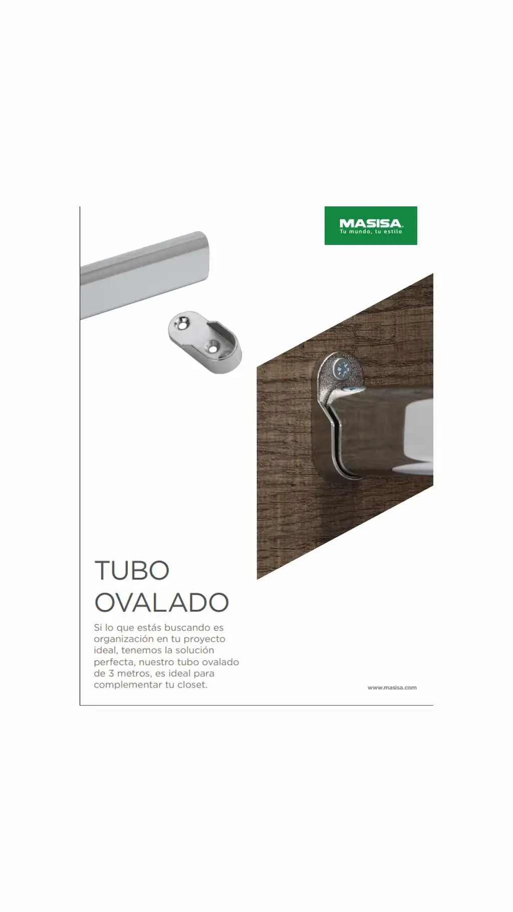 Tubo o barra ovalada